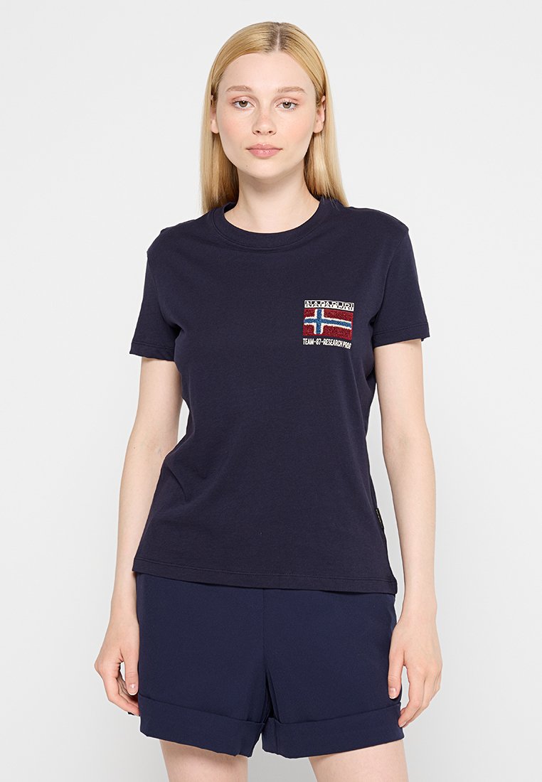 Napapijri T-shirt basic donkerblauw
