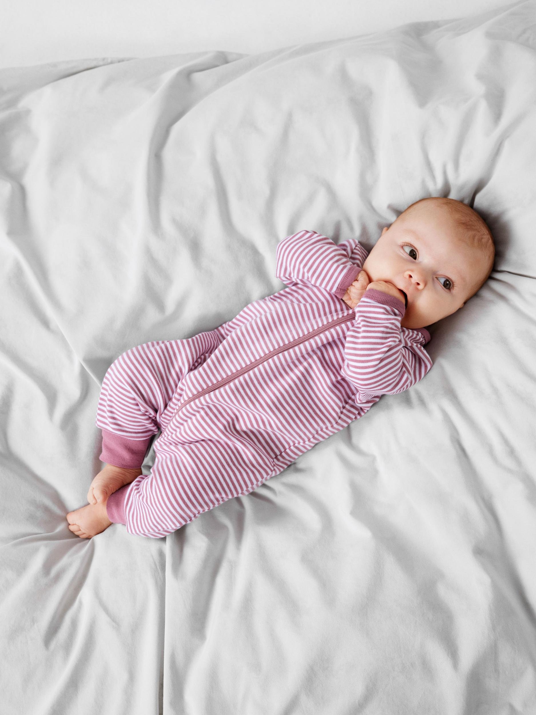 Pigiama Bimba Name IT - Tutina Con Zip, Orchid Pink, Cotone Biologico, Morbido