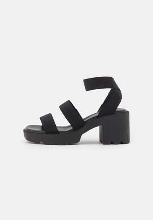 Plateausandalette - black