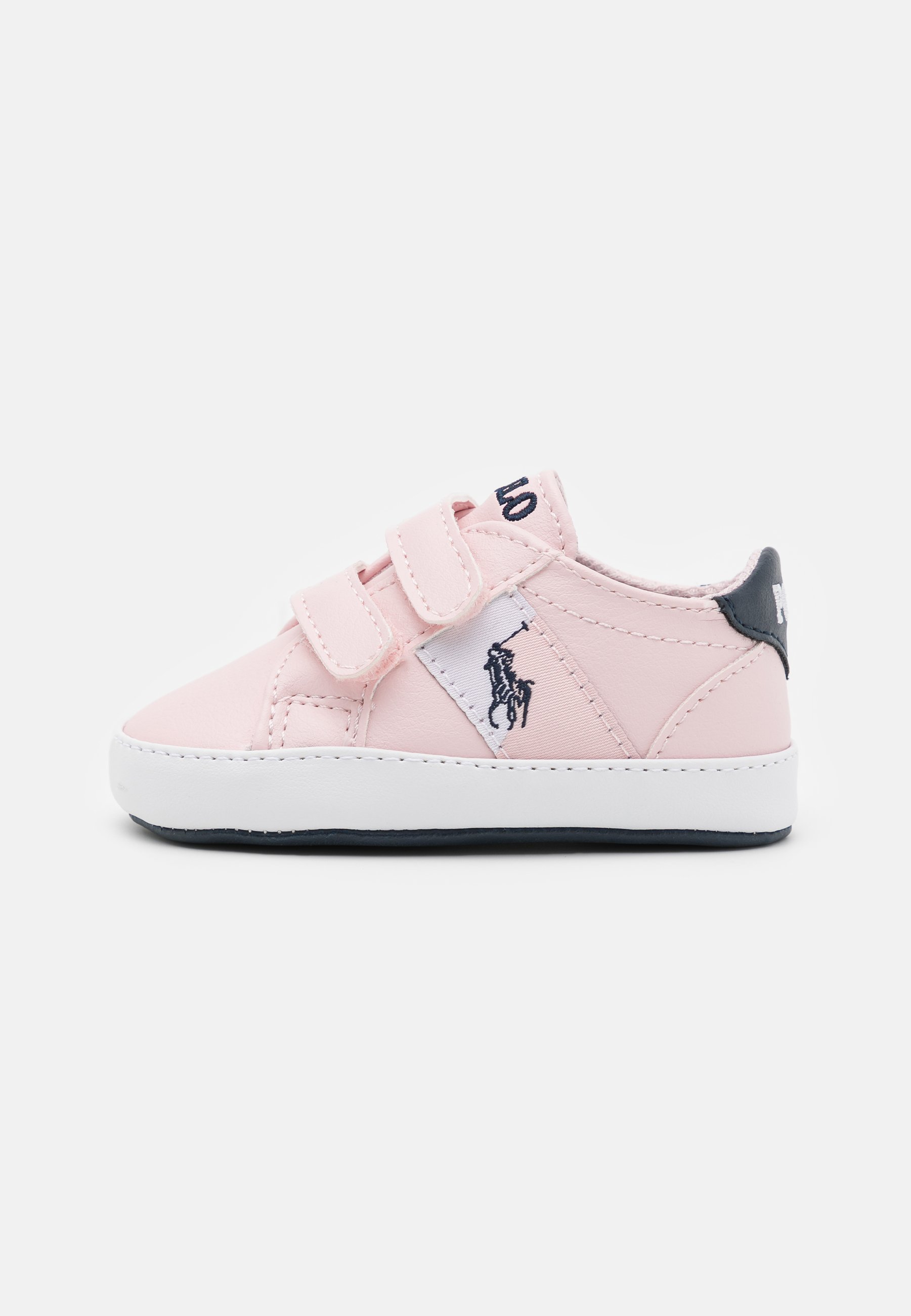 light pink and white shoes