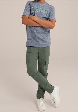 WE Fashion, Pantalon cargo - mottled dark green