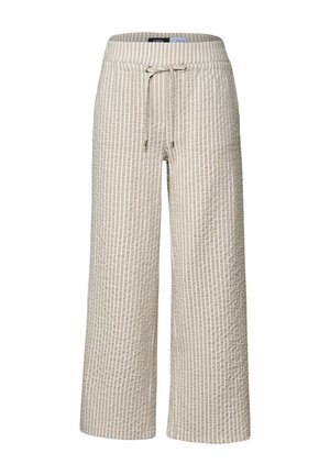 Cecil GESTREIFTE SEERSUCKER  - Broek - beige