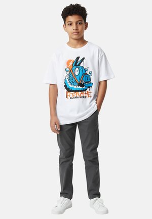 United Labels, FORTNITE T-SHIRT LLAMA HERE! SHIRT OBERTEIL KURZÄRMLIG  - Print T-shirt - weiß