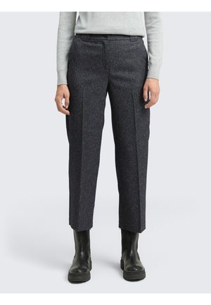 MIA STRAIGHT IN MELANGE-OPTIK - Broek - lunar eclipse blue structure
