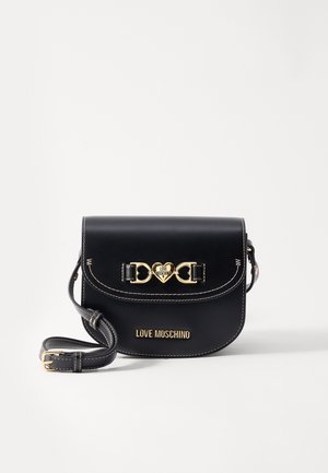Love Moschino LOVE CHAIN STRAP - Cross body bag - nero