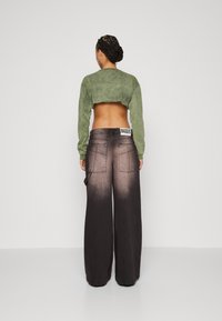 The Ragged Priest SWEEPER WIDE LEG - Wide Leg - dirty charcoal wash
