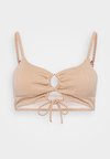 OCOTILLO LONGLINE CROP - Bikini top - bronze