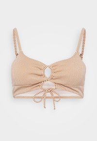 OCOTILLO LONGLINE CROP - Bikini top - bronze