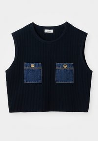 HAUT COTES POCHES - Tops - marine
