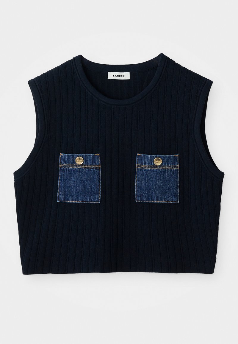 sandro Top donkerblauw