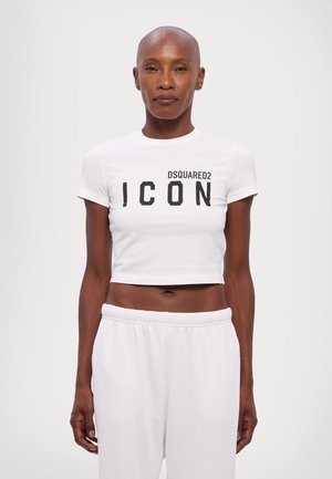 DSQUARED2 ICON BE ICON ICON TEE - Marškinėliai su spaudiniu - white