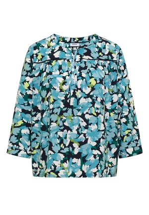 Cecil, 3/4-SLEEVE TUNIC WITH SPLIT NECK AND PRINT - Blouse - urban dark blue