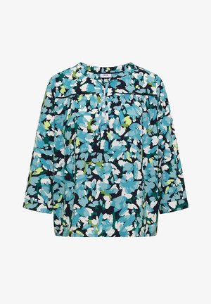 Cecil, 3/4-SLEEVE TUNIC WITH SPLIT NECK AND PRINT - Blouse - urban dark blue