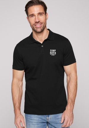 Camp David, CAMP DAVID BASIC PIKEE-POLO MIT LOGO-STICKEREI - Poloshirt - black