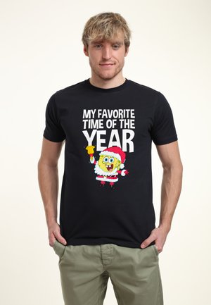 SPONGEBOB SQUAREPANTS MY FAVORITE TIME OF THE YEAR - Camiseta estampada - navy blue