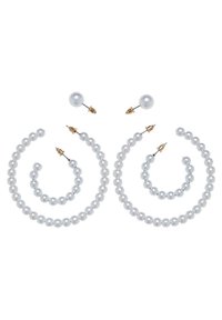 PEARL HOOP 3-PACK - Cercei - gold-coloured
