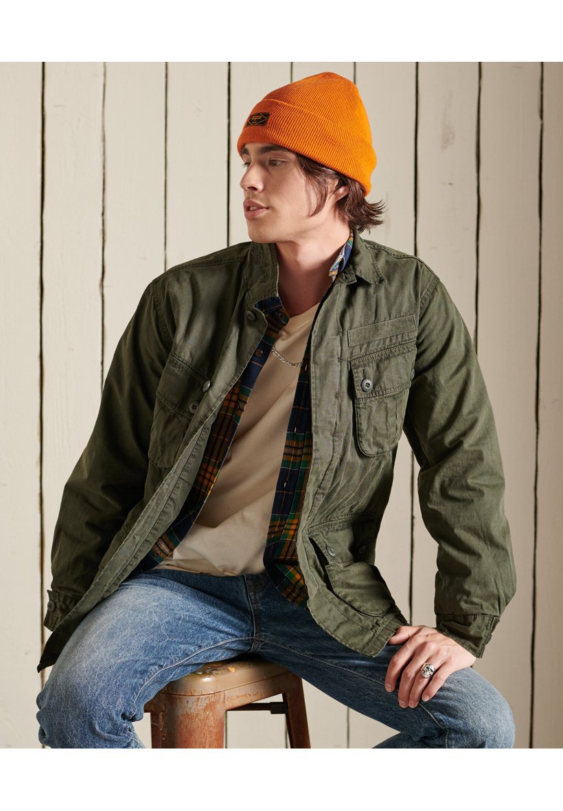Superdry Denim jacket - thyme/green 