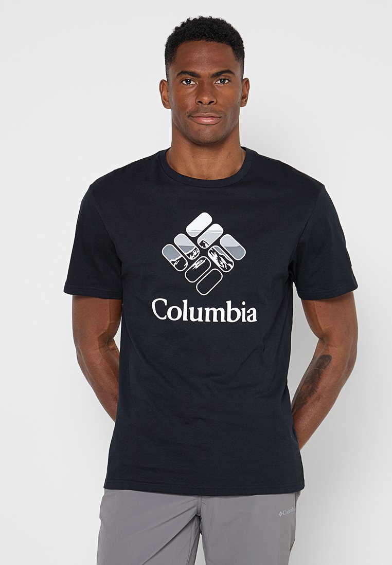 Columbia T-shirt print zwart