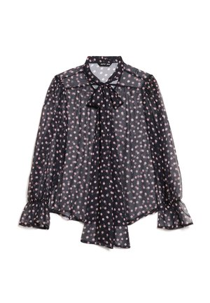 Sister Jane, PAINTERLY BLOUSE - Gombos blúz - black
