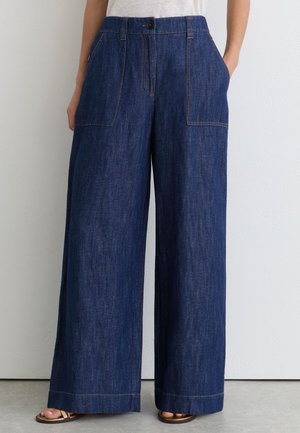 Reiss ASHBY WIDE LEG  - Nadrágok - indigo