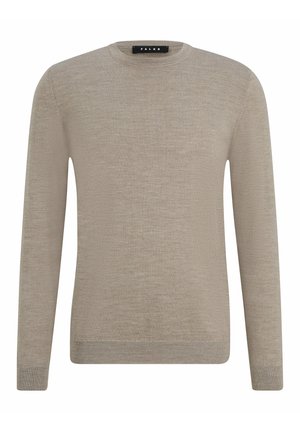 BASIC NEW MERINO CREW NECK - Strickpullover - capino mel