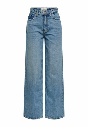 JDY, WIDE-FIT JEANS JDYCARINA HIGH WAIST WIDE LEG FIT JEANS - Wide Leg - light blue denim