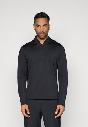VICTORY 1/2 ZIP TOP - Sweatshirt - black/white