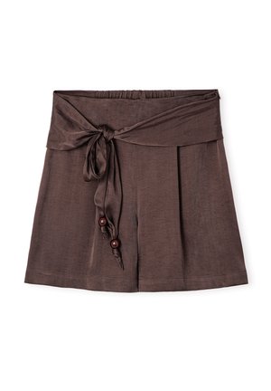 Ipekyol, IPEKYOL SHORT BELTED PLEATED SHORTS - Short - brown