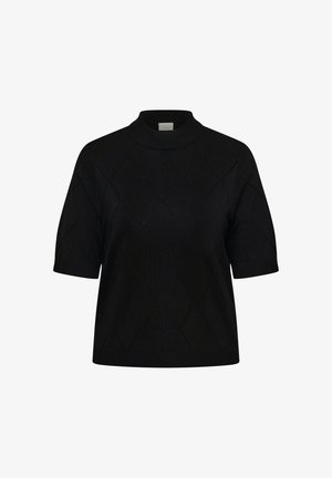 Kaffe Curve, KCLIZZY ARGYLE - Μπλουζάκι με στάμπα - black deep
