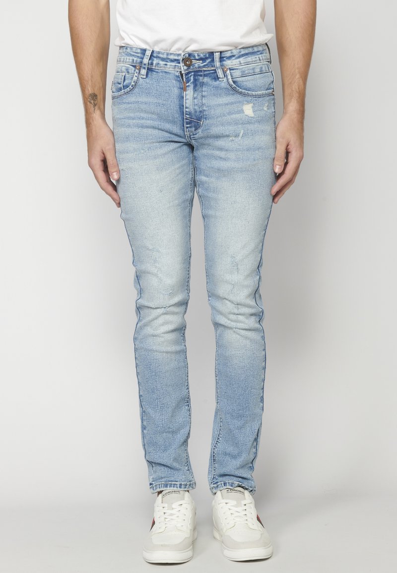 Koroshi Slim fit jeans light blue/lichtblauw Zalando.nl