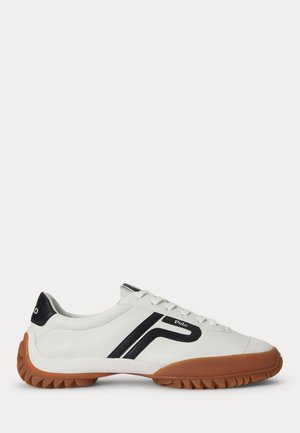 Polo Ralph Lauren, TREAD LOW-TOP LEATHER SNEAKER - Tenisky - deckwash white/ black