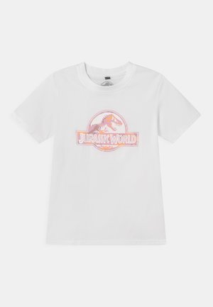 Mister Tee JURASSIC PARK LOGO TEE UNISEX - T-shirt imprimé - white