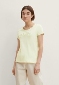 TOM TAILOR DENIM - T-shirt print - soft jade green - 0