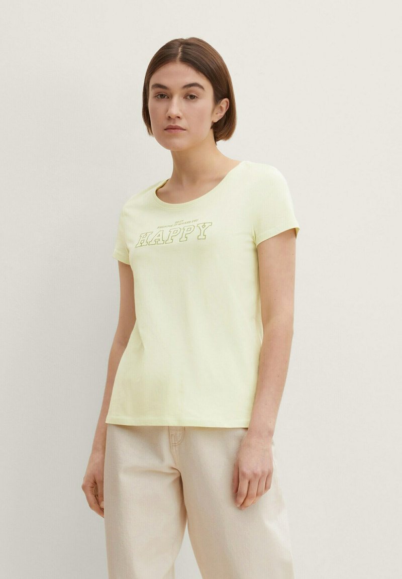 TOM TAILOR DENIM - T-shirt print - soft jade green