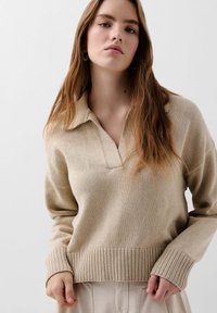 Langarmshirt - taupe