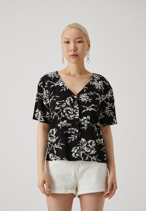 JDY JDYSTARR LIFE V NECK SHIRT  - Blouse - black/birch