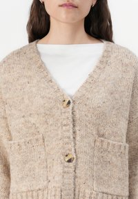 Vero Moda VMINGRID V-NECK  - Vesta na kopčanje - beige