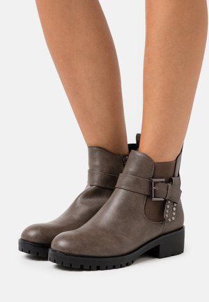 Anna Field, Bottines de cowboy / motard - grey