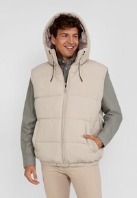 RESPECT PADDED WITH HOOD - Liemenė - stone
