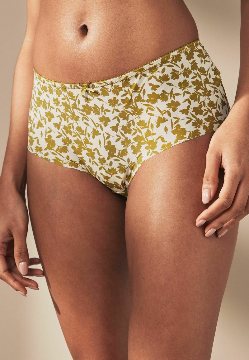 Next NO VPL 5 PACK - Slip - black floral green print black pink cream