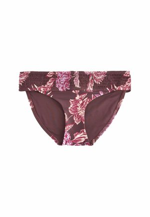 SHIRRED HIGH LEG - Bikini-Hose - rust floral