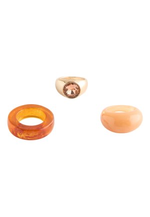 Next, 3PACK   - Ring - peach brown