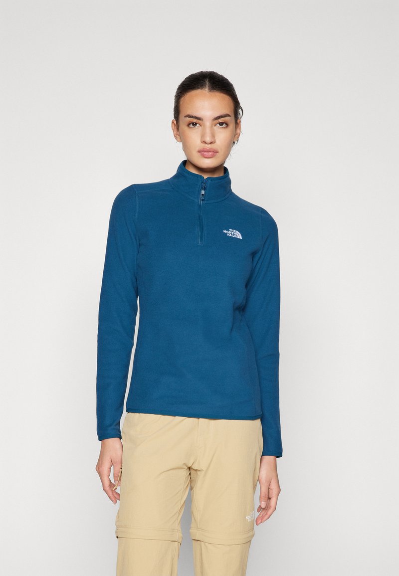 The North Face 100 GLACIER 1/4 ZIP - Flīsa džemperis - midnight petrol