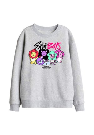 NETFLIX, KPOP DEMON HUNTERS  SAJA BOYS LION MASCOTS UNISEX - Sweatshirt - mottled light grey