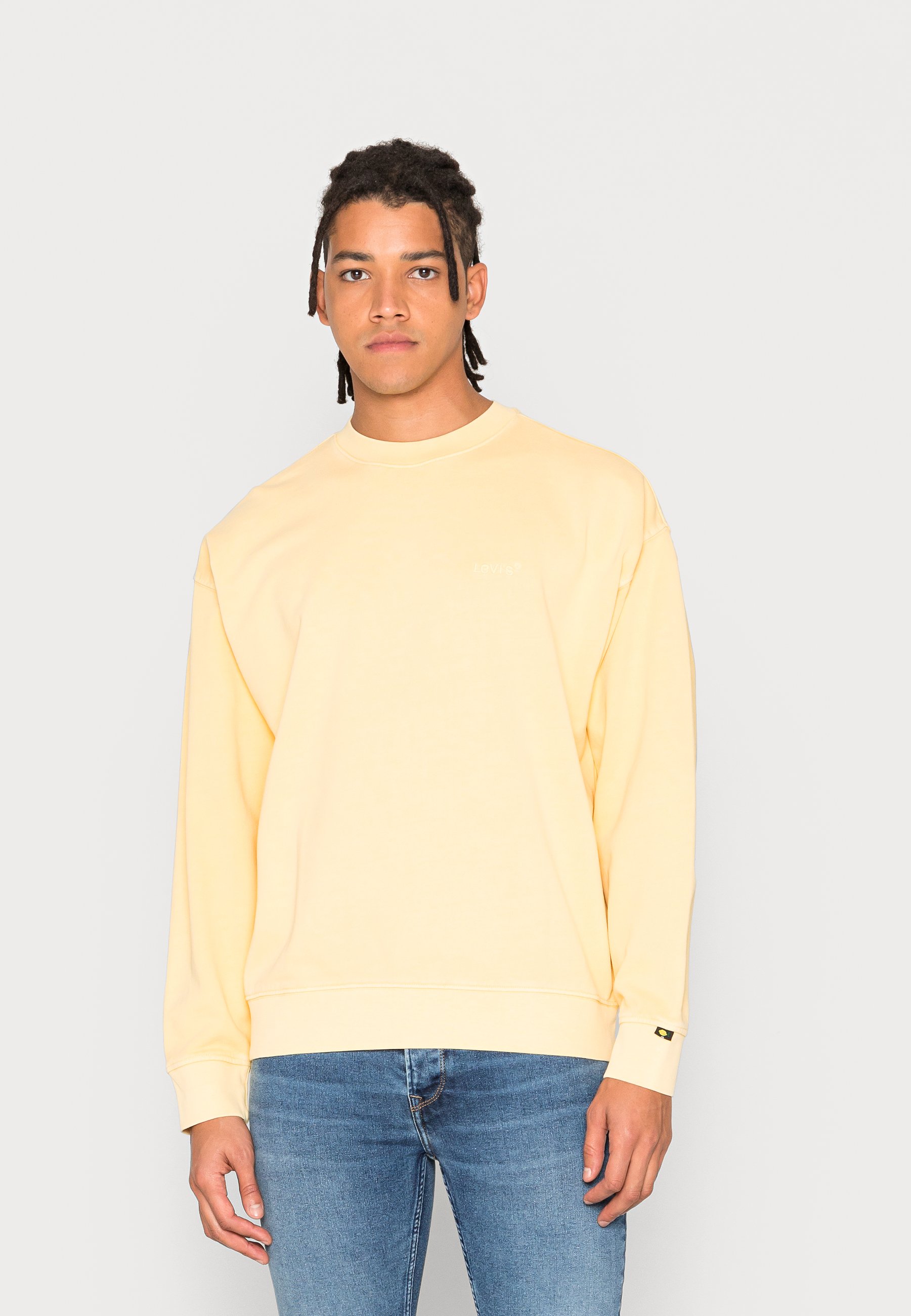 Levi's® RED TAB CREW - Sudadera - yellow/amarillo - Zalando.es