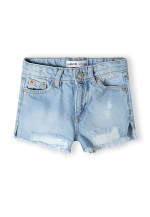 FRAYED EDGE - Shorts di jeans - light blue denim