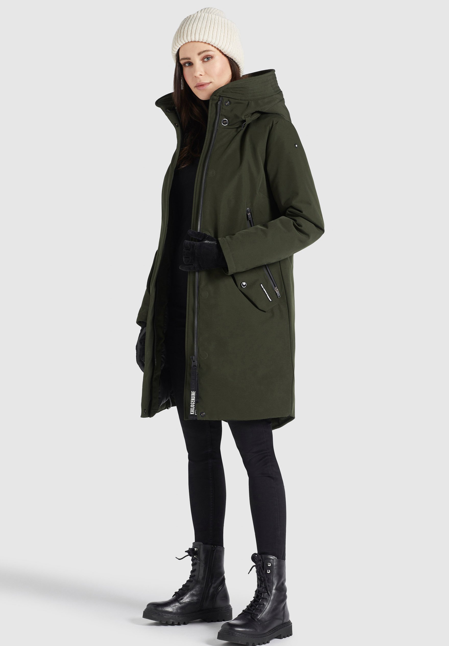 polyester winter coat