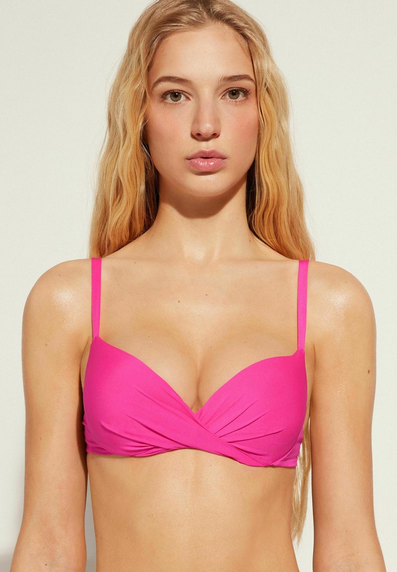 Calzedonia - INDONESIA SOFT SUPER-PADDED - Bikini-Top - rosa/bright pink, Vergrößern