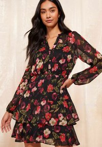 Friends Like These PETITE - LONG SLEEVE - Vapaa-ajan mekko - black