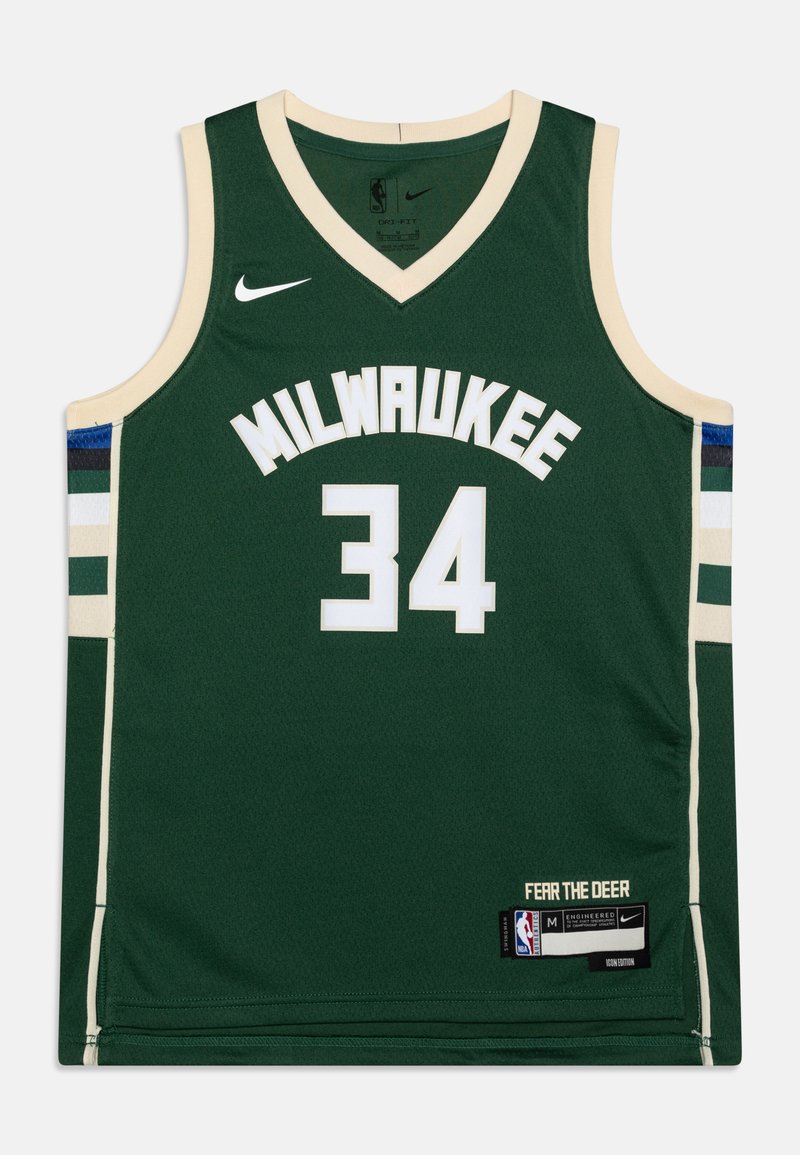 Nike Performance - NBA MILWAUKEE BUCKS ANTETOKOUNMPO GIANNIS BOYS ICON SWINGMAN UNISEX - Klubu apģērbs - green, Palielināt